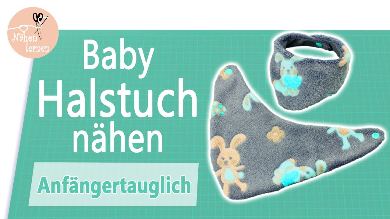 Baby Dreieckstuch - Halstuch nähen für Anfänger ohne Schnittmuster