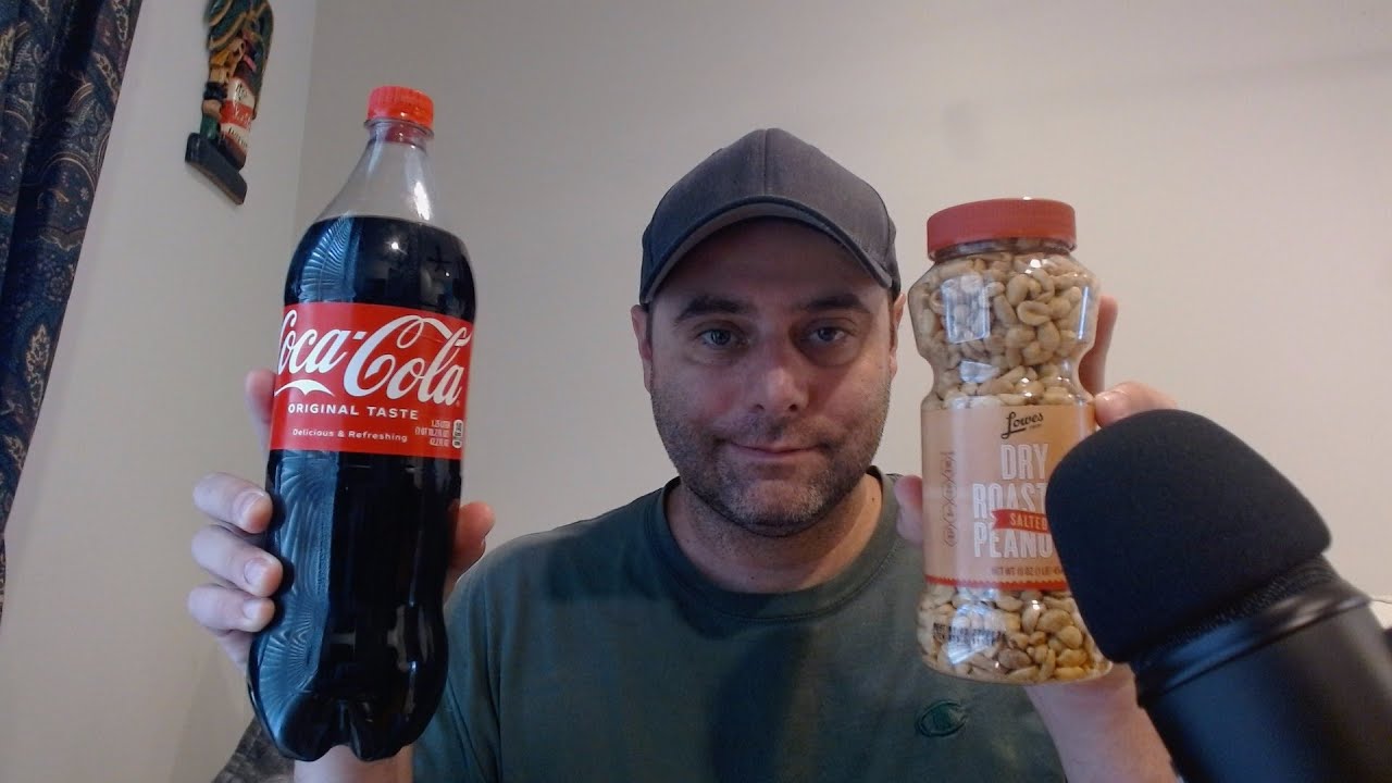 ASMR Request Eating Peanuts and Drinking Coke