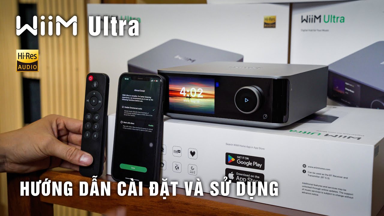 HƯỚNG DẪN C&Agrave;I ĐẶT V&Agrave; SỬ DỤNG ĐẦU GIẢI M&Atilde; - DAC WIIM ULTRA | Wiim Ultra - B&aacute; H&ugrave;ng Audio