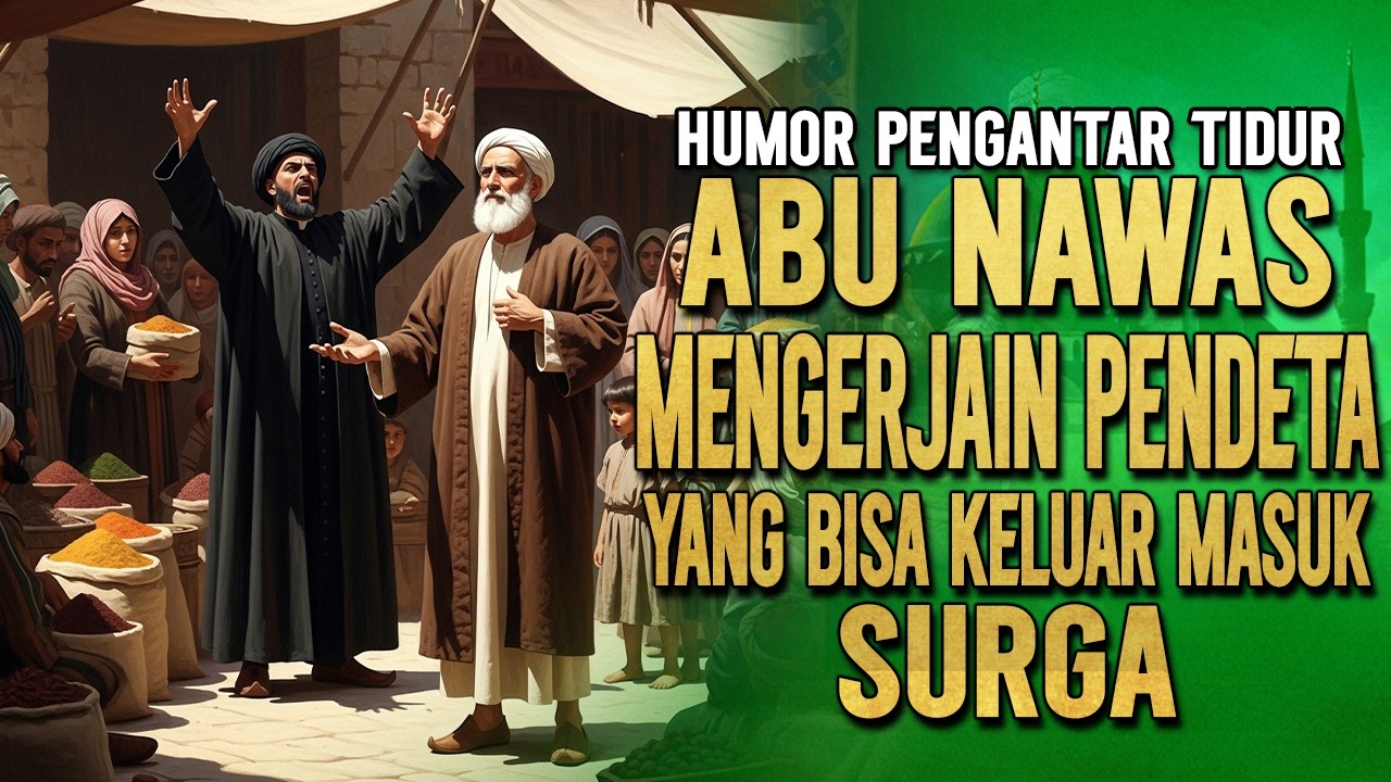 ABU NAWAS MENGERJAIN PENDETA MENGAKU SUDAH BISA KELUAR MASUK SURGA || KISAH ABU NAWAS PENGATAR TIDUR