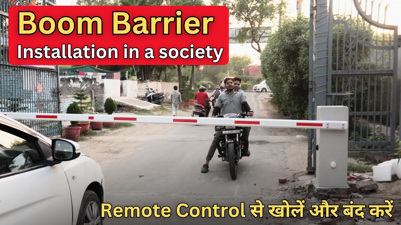 How to install Boom Barriers in a Society  | Boom Barrier Installation