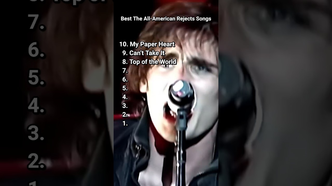 Top 10 Best The All American Rejects Songs #theallamericanrejects #top10 #bestsongs #bestmusic