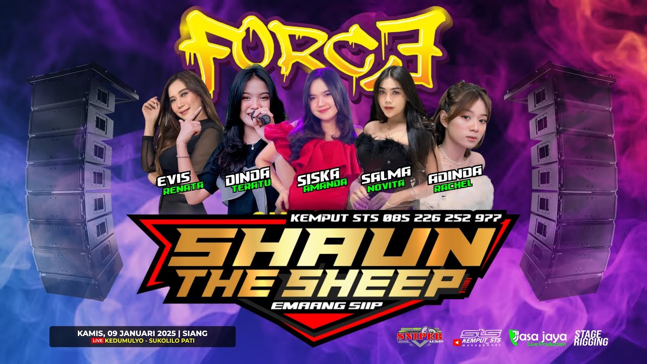 LIVE SHAUN THE SHEEP - HAPPY NEW YEAR FORCE - KEDUMULYO SUKOLILO PATI | SNIPER AUDIO