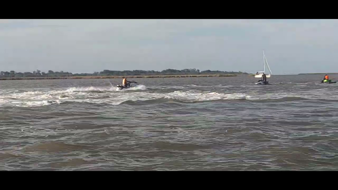 Momentos Antes do jet-ski virar