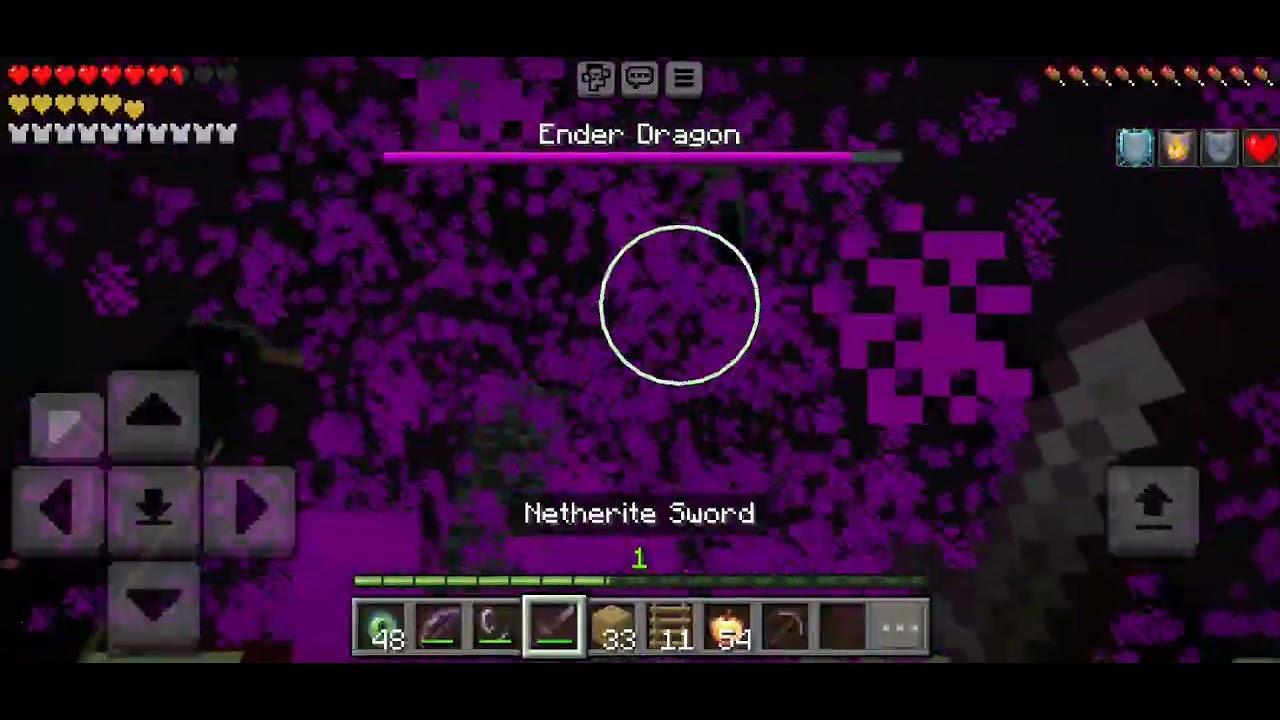 My battle against the ender dragon!