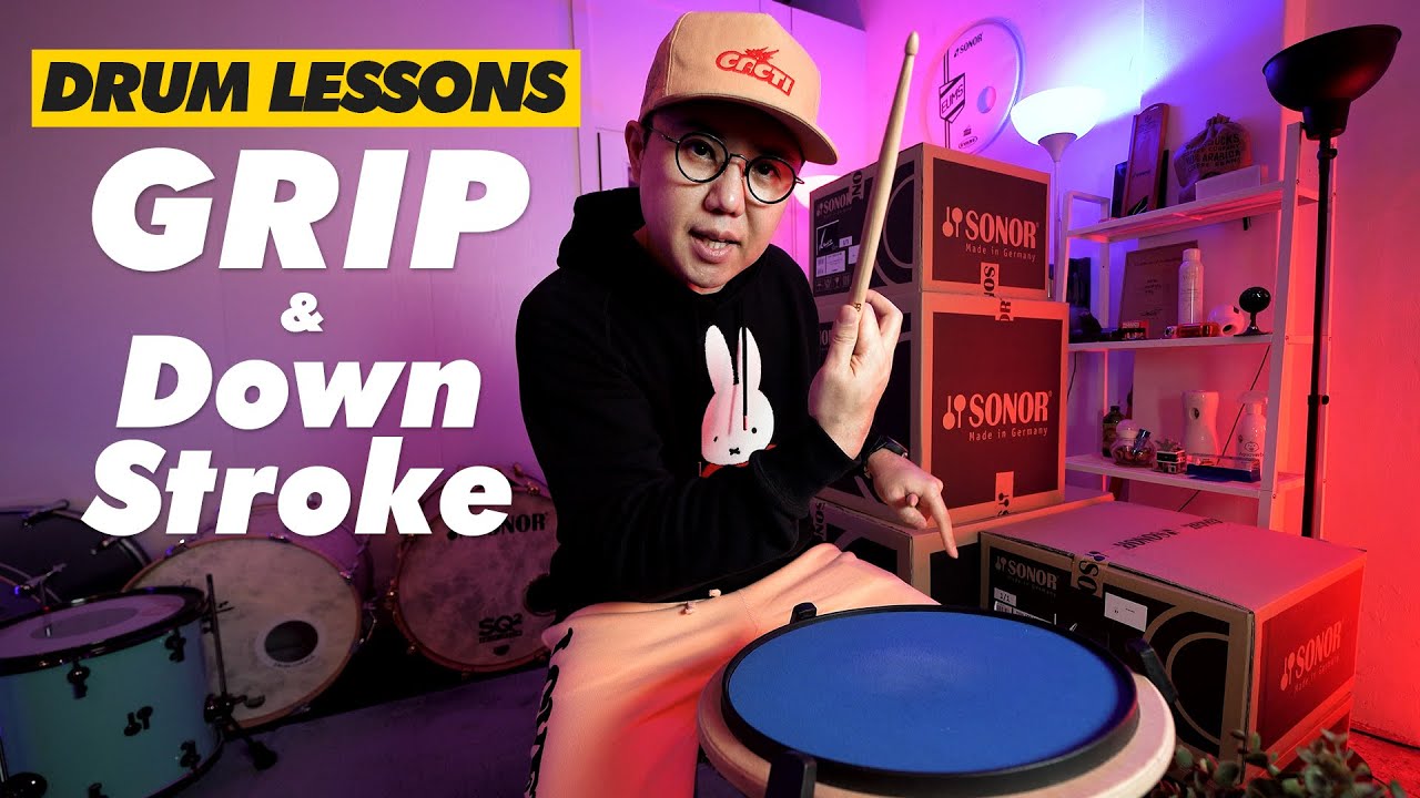 드럼 레슨 1,2주 차 때 배우지만, 이후로도 절대 잊지 말아야 할 스틱 그립(Grip) 및 다운 스트로크(Down Stroke) 개념 정리 by 엄스뮤직 드러머 엄주원