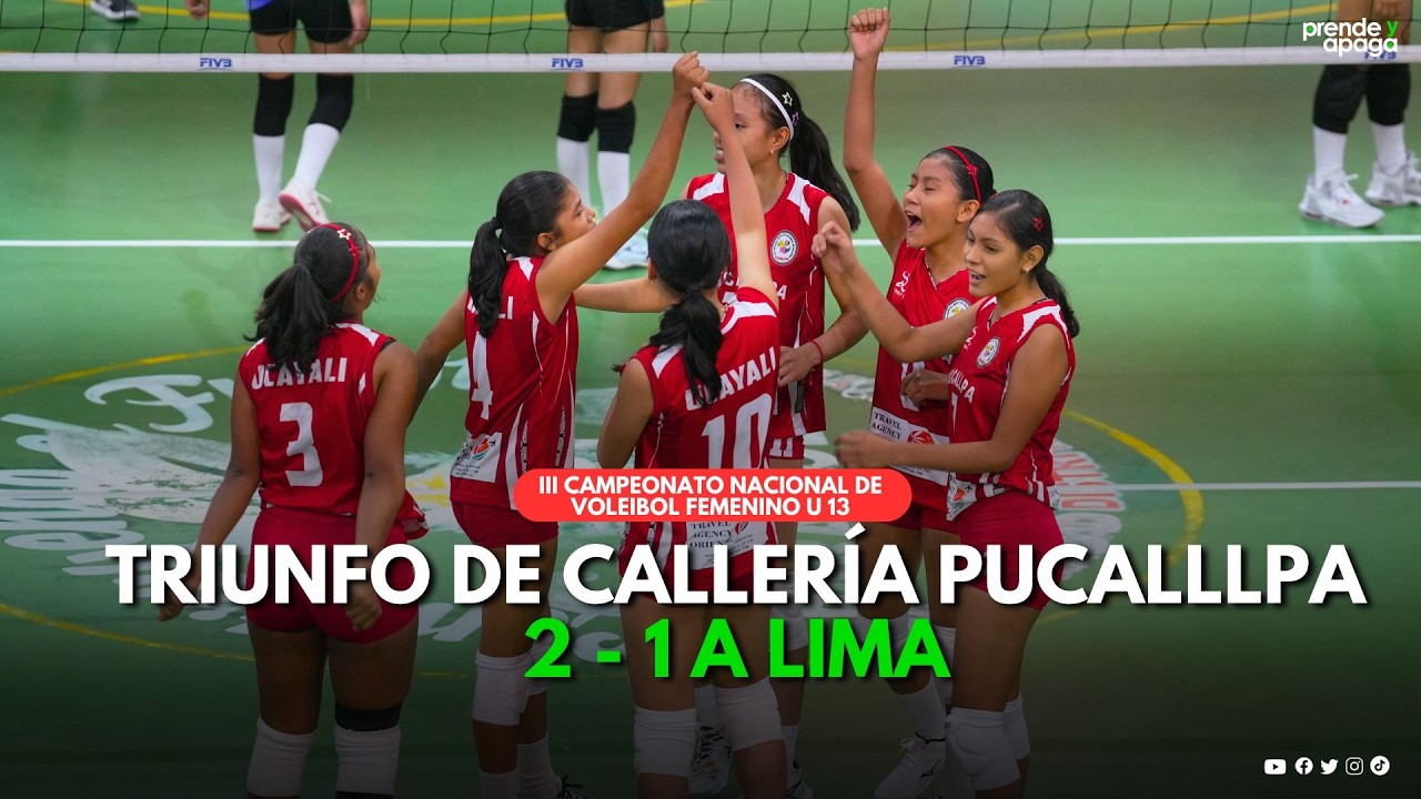 III Campeonato Nacional de Voleibol Femenino U-13. Callería Pucallpa VS Lima (PARTIDO COMPLETO)