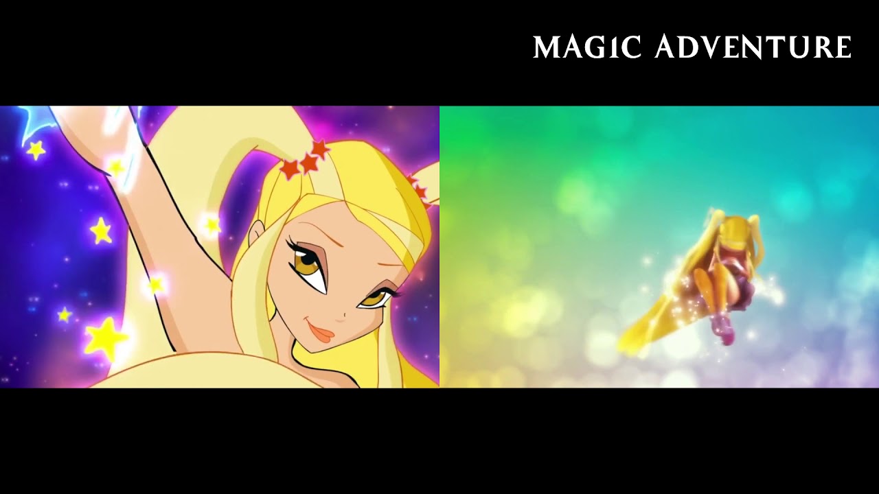 Winx Club - All Transformations 2D VS 3D