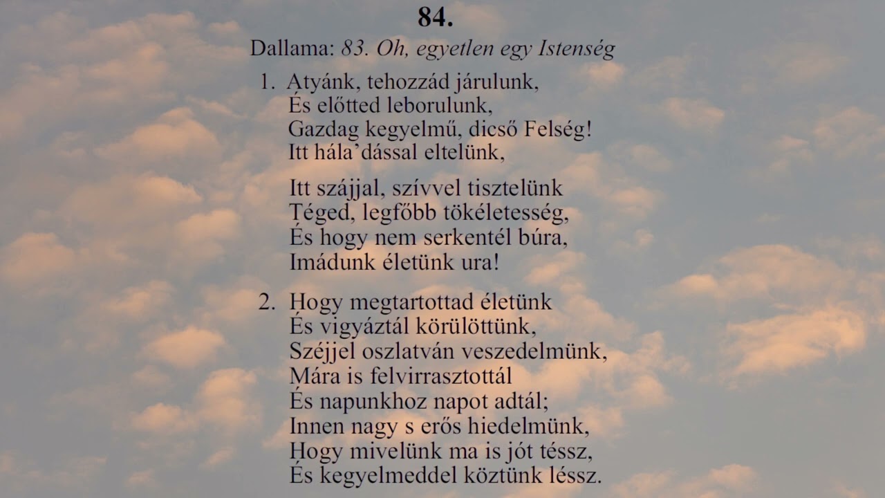 84. Atyánk, tehozzád járulunk