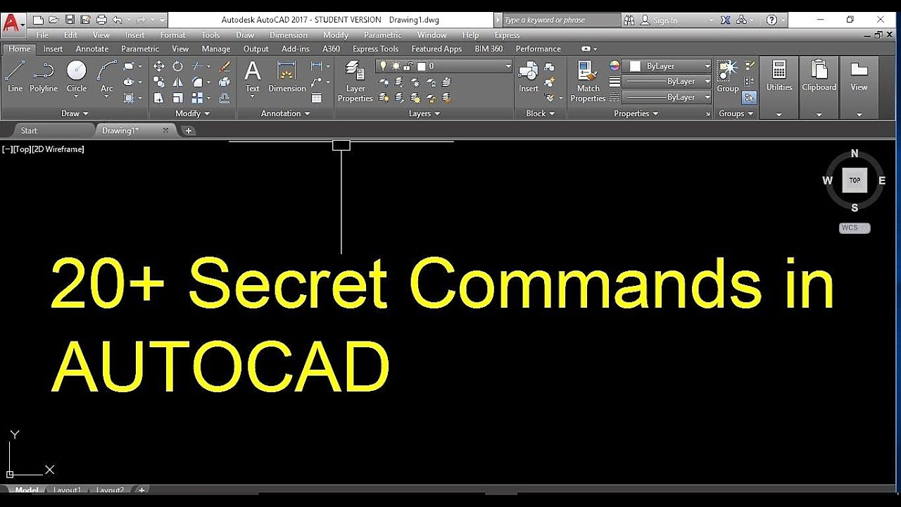 Secret Commands in AUTOCAD [Autocad Hacks]