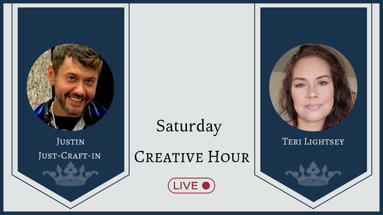Join Justin of Just-Craft-in and Teri Lightsey, Saturday, February 28th @ 3pm EST.