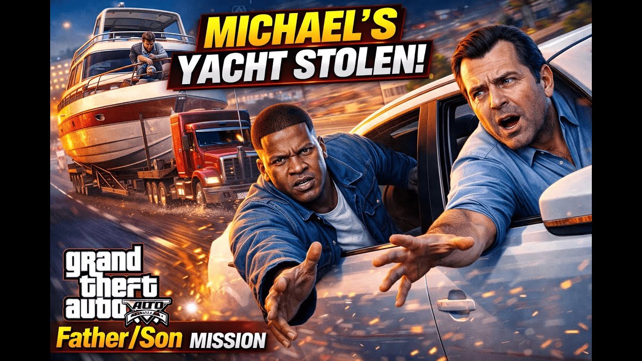 GTA 5 Enhanced Story Mode – Father/Son Mission | Michael’s Yacht Heist (1080p Gameplay)