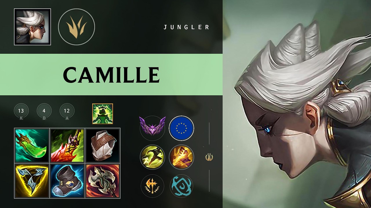 Camille в лесу против Warwick &mdash; EUW Master патч 14.10