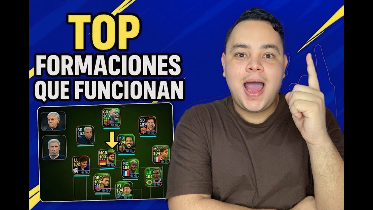 Formaciones  que SI FUNCIONAN en efootball