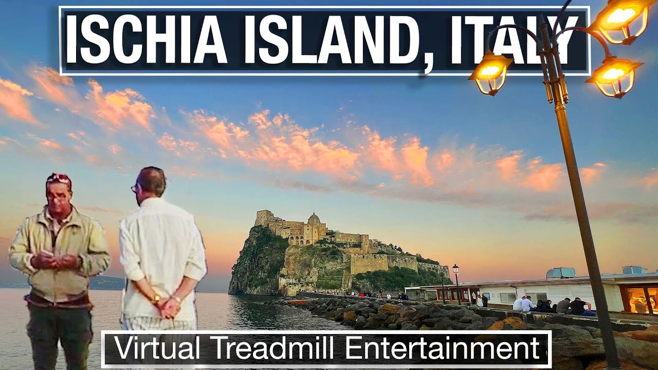 Ischia Island in Bay of Napoli - Treadmill Walking Scenery and Virtual Tour