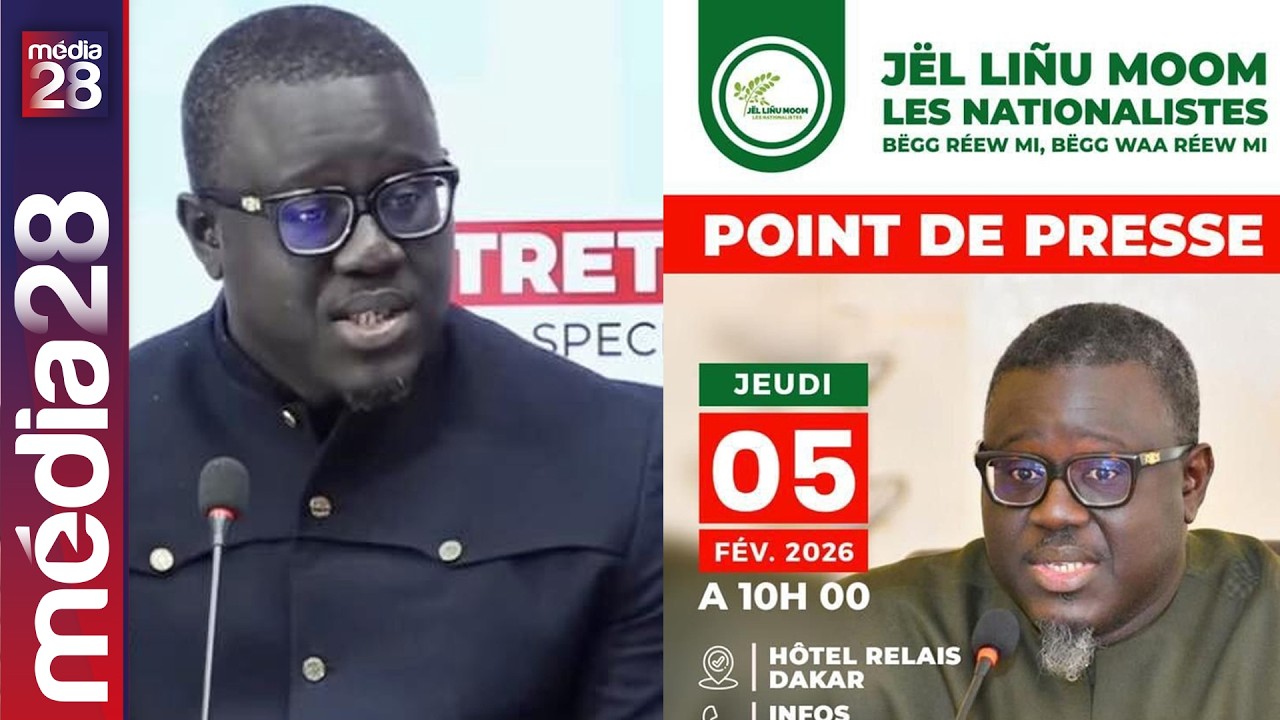 DIRECT : Point de presse Tahirou Sarr, les Nationalistes, Parti JËL LINU MOOM