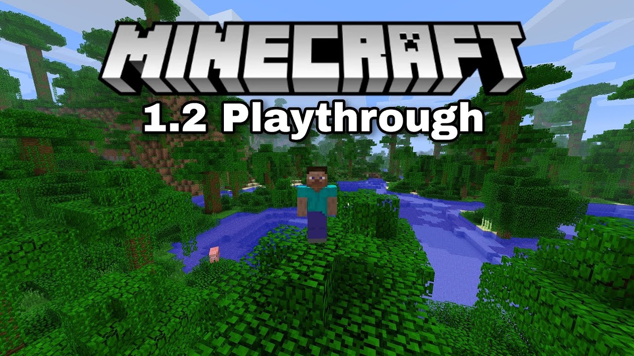 Playthrough of Minecraft 1.2 in 2023!
