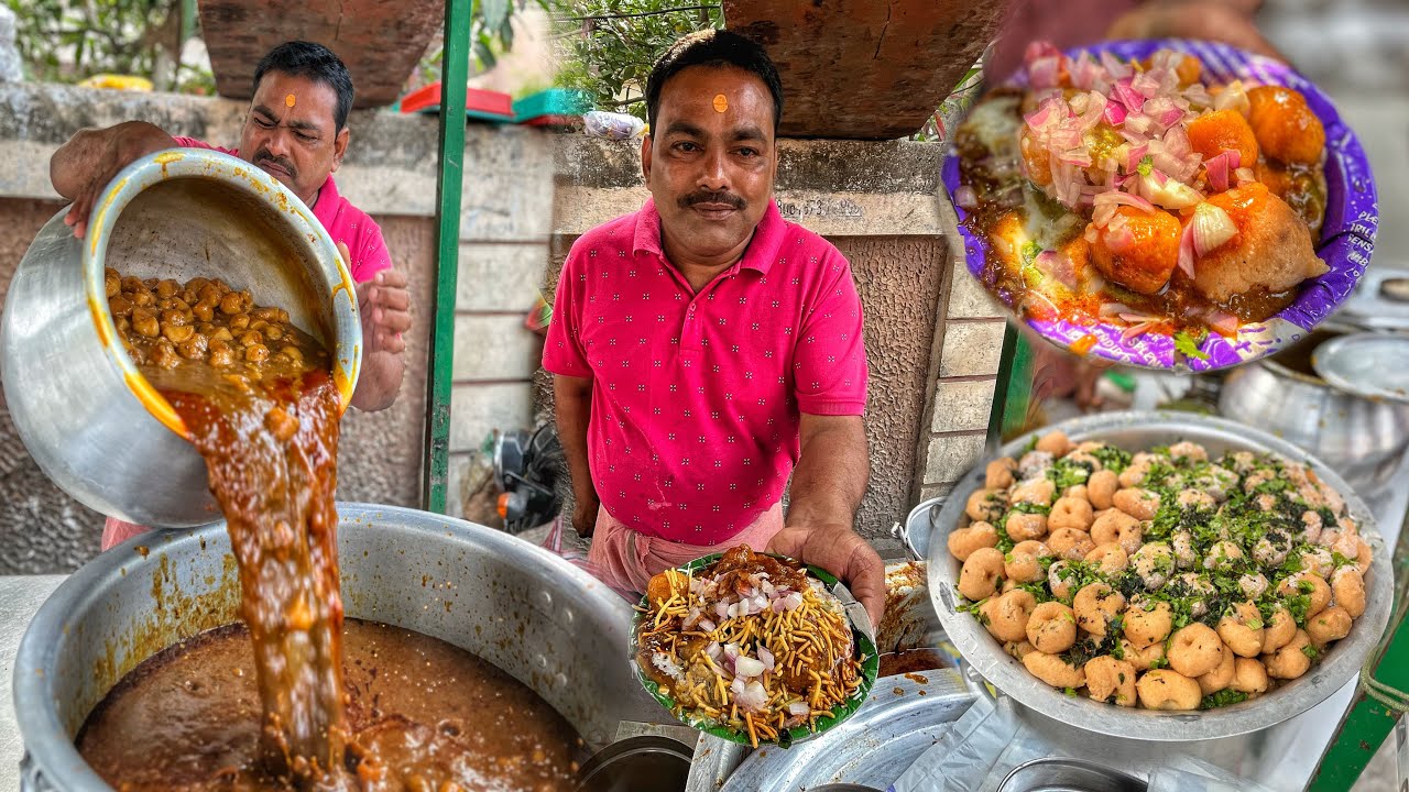 Cuttack Like Dahi Vada In Puri Dham | Spicy Aloo Dum with Vada | 50₹/- Only | Street Food India