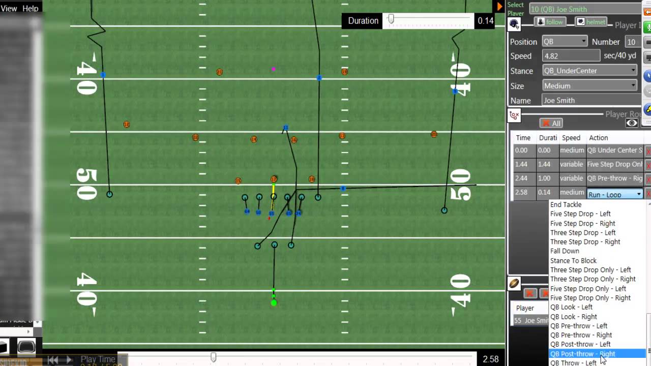 QB Animation and Ball Movement