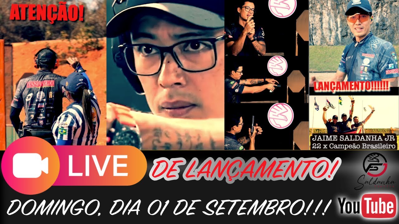AO VIVO!!! LIVE DE LANÇAMENTO DO CURSO DE TIRO PRÁTICO COM O CAMPEÃO JAIME SALDANHA!!!!!