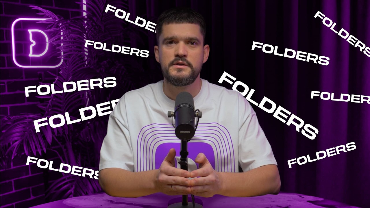 How do folders work in an anti-detection browser?
