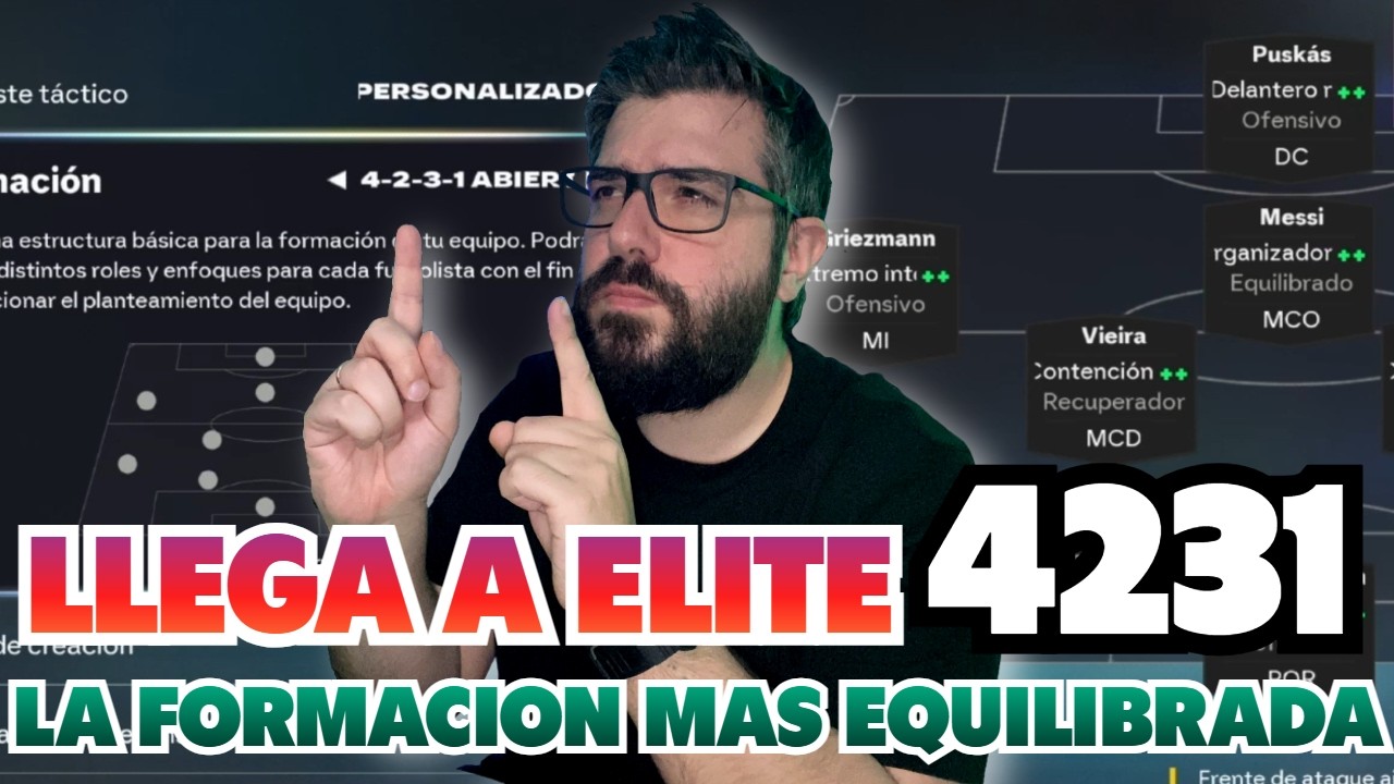✅ LLEGA A ELITE CON LA FORMACION MAS EQUILIBRADA 4231 EN FC 26 | TACTICAS E INSTRUCCIONES 4231 FC 26