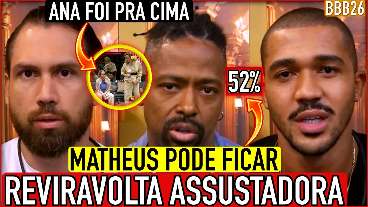 🔴ASSUSTADOR! MATHEUS FICA?! NOVA PARCIAL MOSTRA LEANDRO MUITO MAL; ANA VAI PRA CIMA DA SARAH +