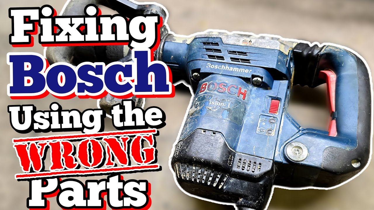 Using the wrong old stock bosch parts to fix this new GSH5CE Hammer with a broken con rod. 