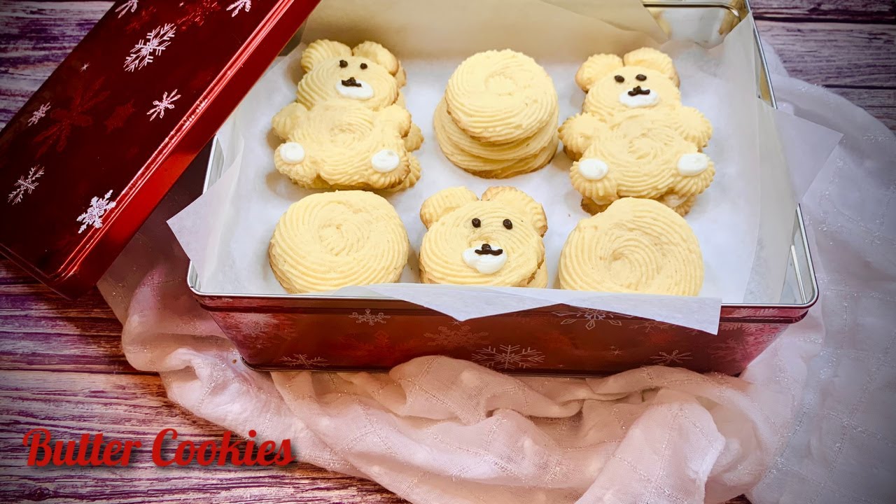 My Favorite Butter Cookie Recipe | Bakery Biscuits | Teddy Bear Cookies 🧸: MULTI LANGUAGE SUBTITLES