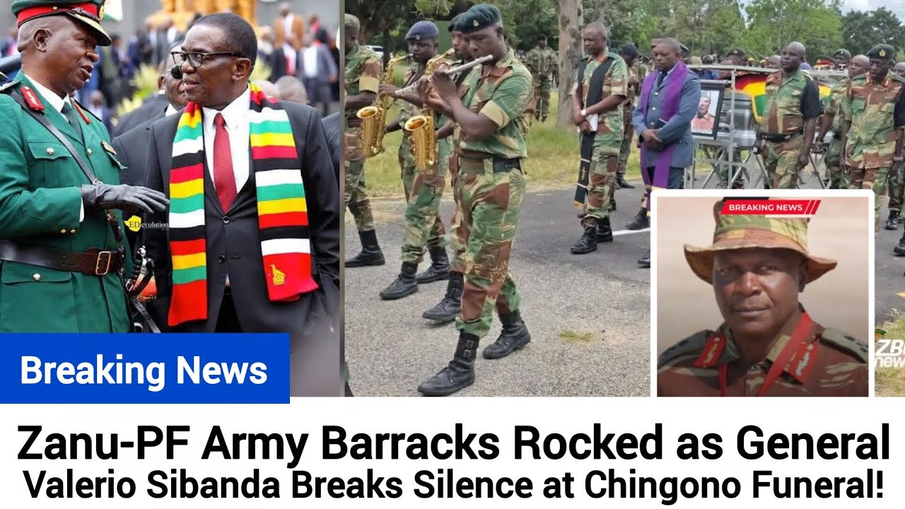 Breaking🔥Zanu-PF Army Barracks Rocked as General Valerio Sibanda Breaks Silence at Chingono Funeral!