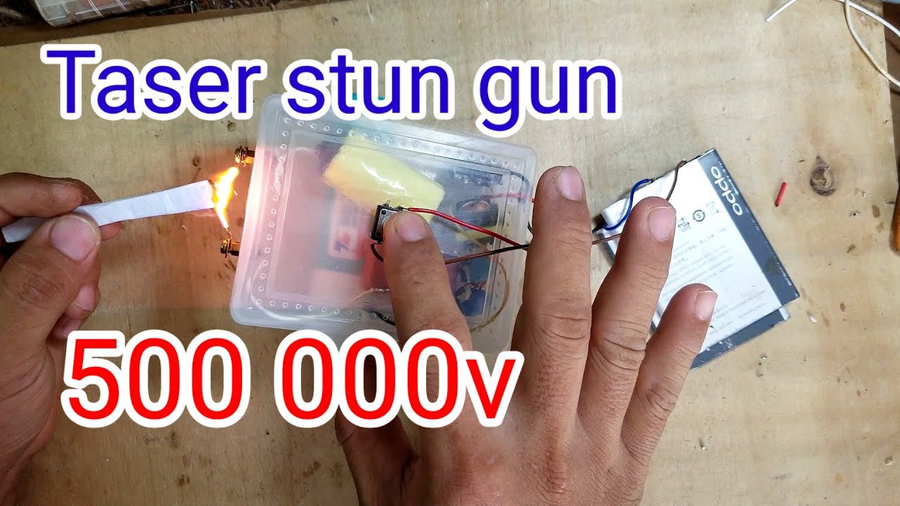 How to make a Powerful Taser Stun gun 500 000vol