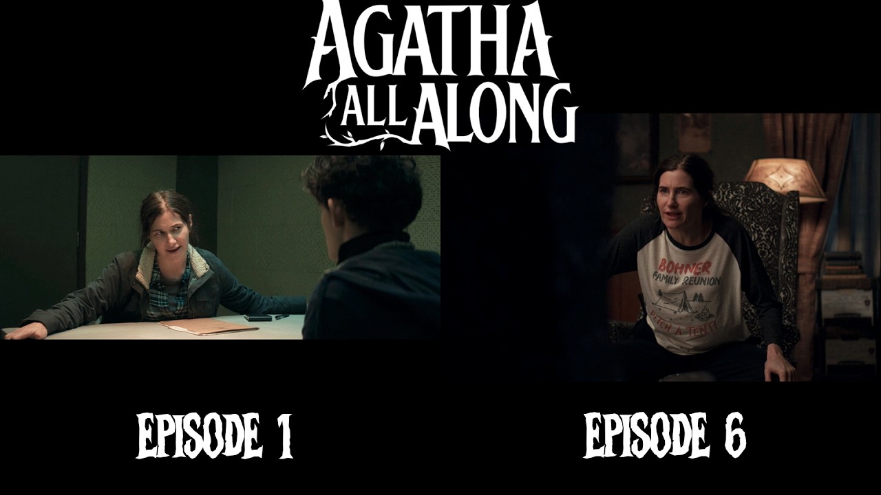 Agatha and Billy SCENE COMPARISON | Agatha All Along Episode 1 v Episode 6