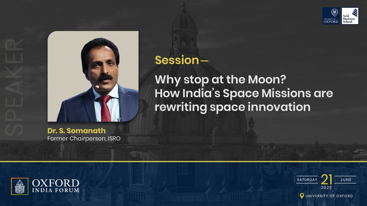 OIF | Dr. S. Somanath, Former Chairman of ISRO on India&rsquo;s Space Innovation Beyond the Moon