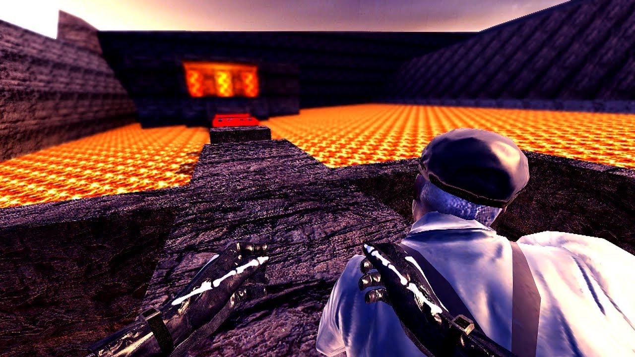 KRISPY VS. DARKSTEP : Cod4 Deathrun Pro Run of Lava World on Zsever