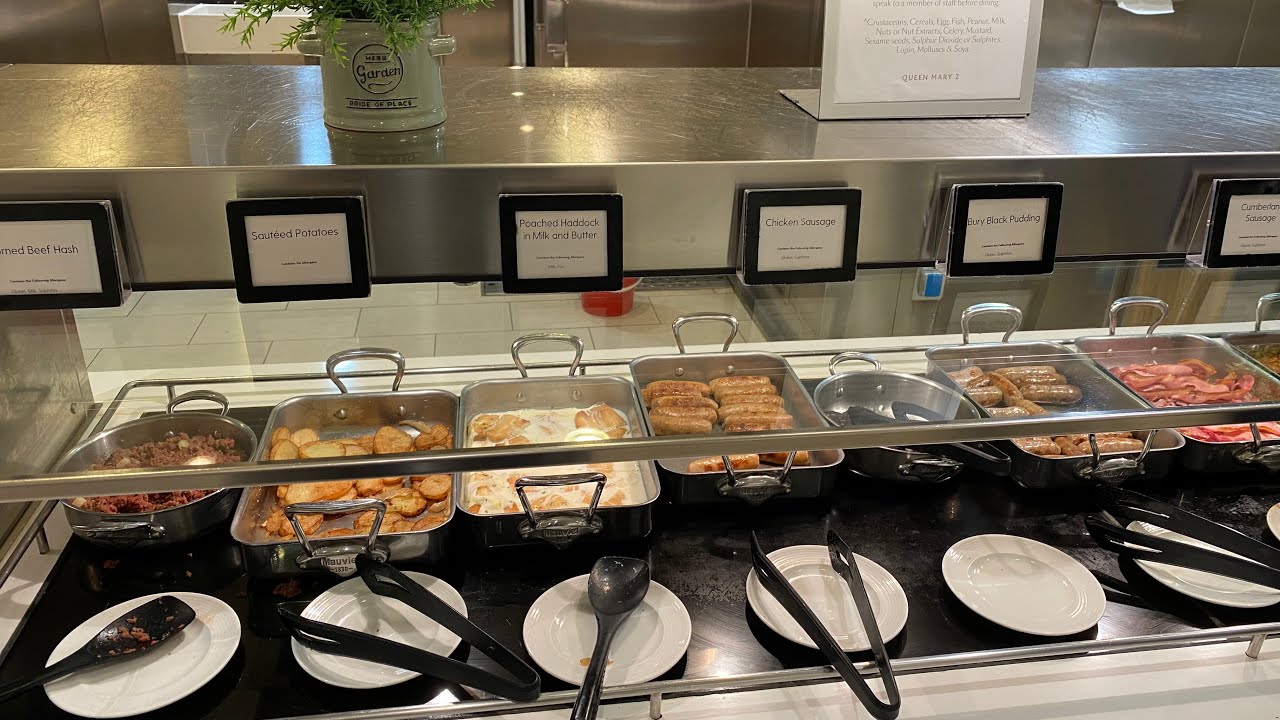 Queen Mary 2 Breakfast Buffet King’s Court Review November 1st 2024