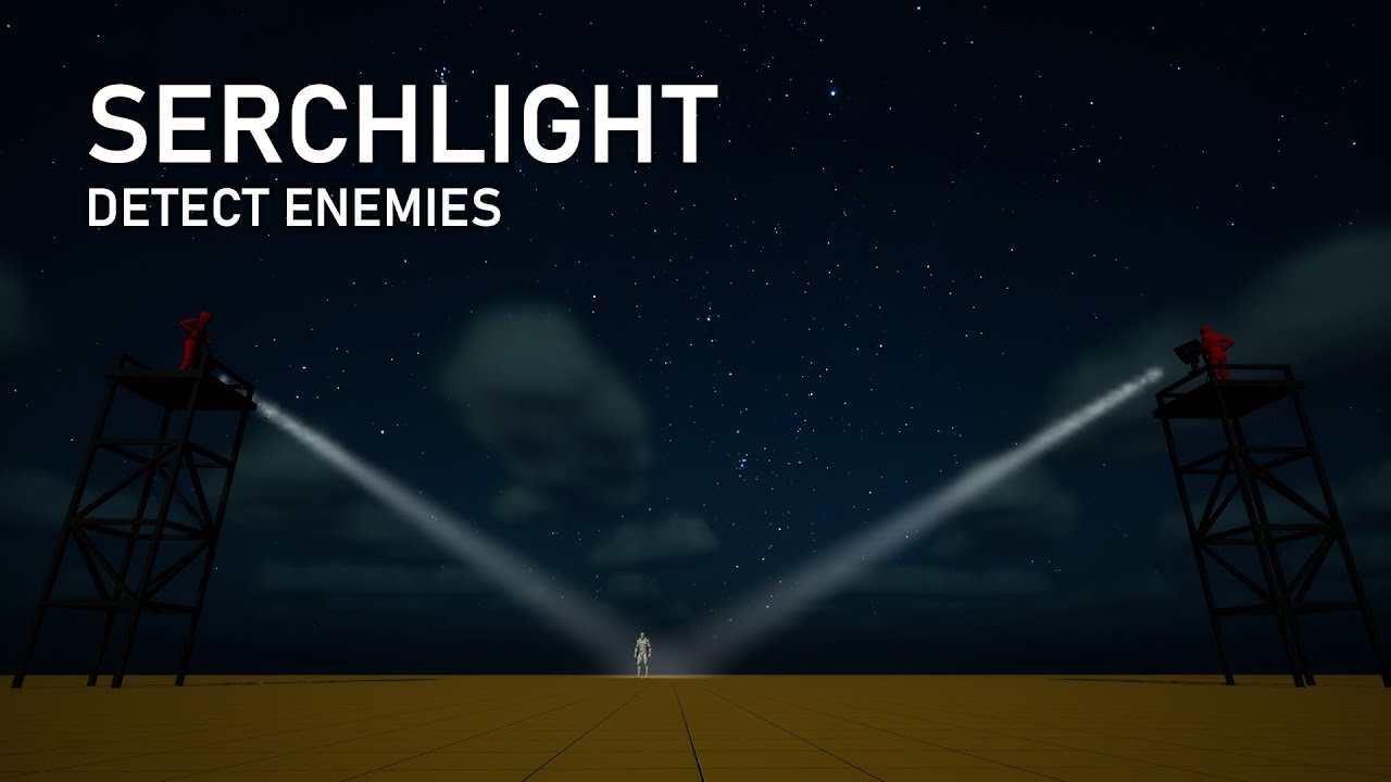 Unreal Engine 5 - Searchlight - Detect Enemies (ALS #194)