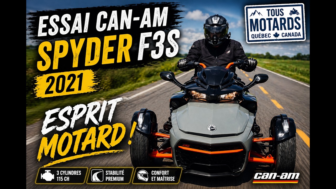 ESSAI CAN-AM SPYDER F3S 2021 : ESPRIT MOTARD !