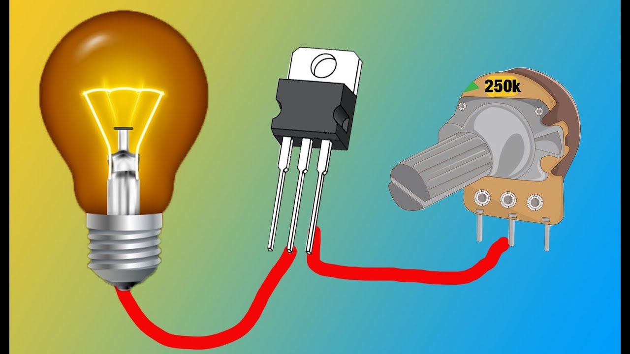 COMO VARIAR LA INTENSIDAD LUMINOSA DE UN BOMBILLO DE 220VAC CON UN POTENCIOMETRO?||TRIAC, DIAC