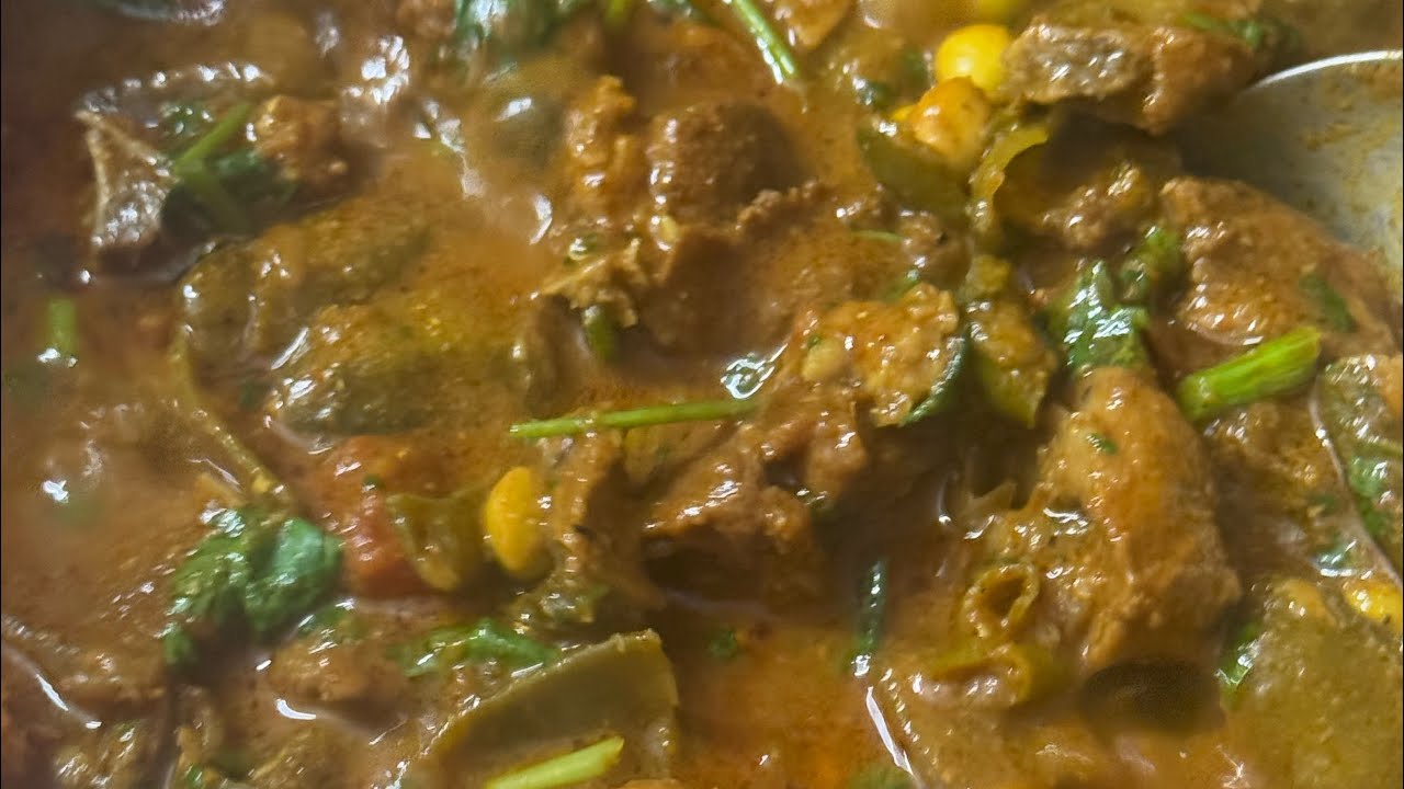 Mutton Chikkudukaya curry 👌😋 / Easy & simple home cooking 👍💪🏻