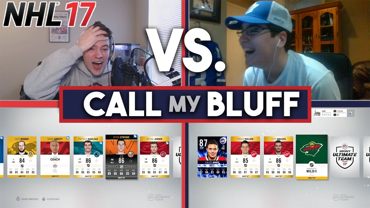 NHL 17 CALL MY BLUFF CHALLENGE w/ LEAFER