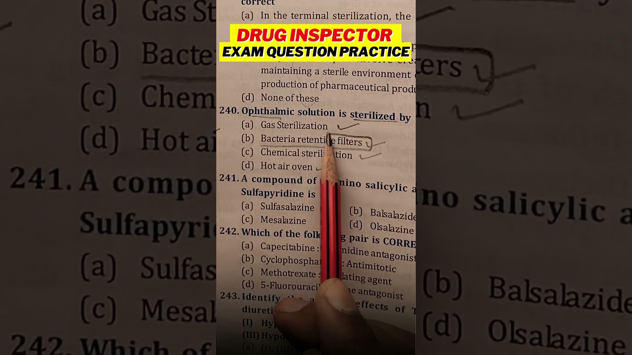 DRUG INSPECTOR PREVIOUS YEAR MCQ✍️DRUG INSPECTOR MCQ QUESTION #druginspector #druginspectorexam #gdc