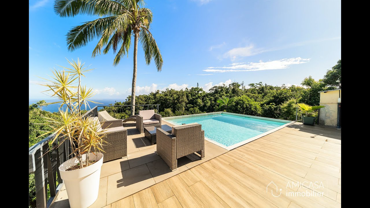 LA MONTAGNE - VILLA VUE MER EXCEPTIONNELLE AVEC PISCINE &Agrave; D&Eacute;BORDEMENT avec d&eacute;pendance T3