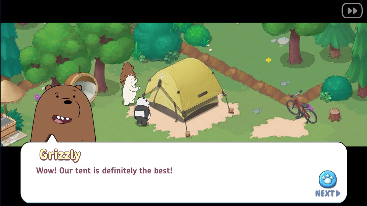 We Bare Bears Match3 Repairs #1 Bear Cave - Ready To Camp!