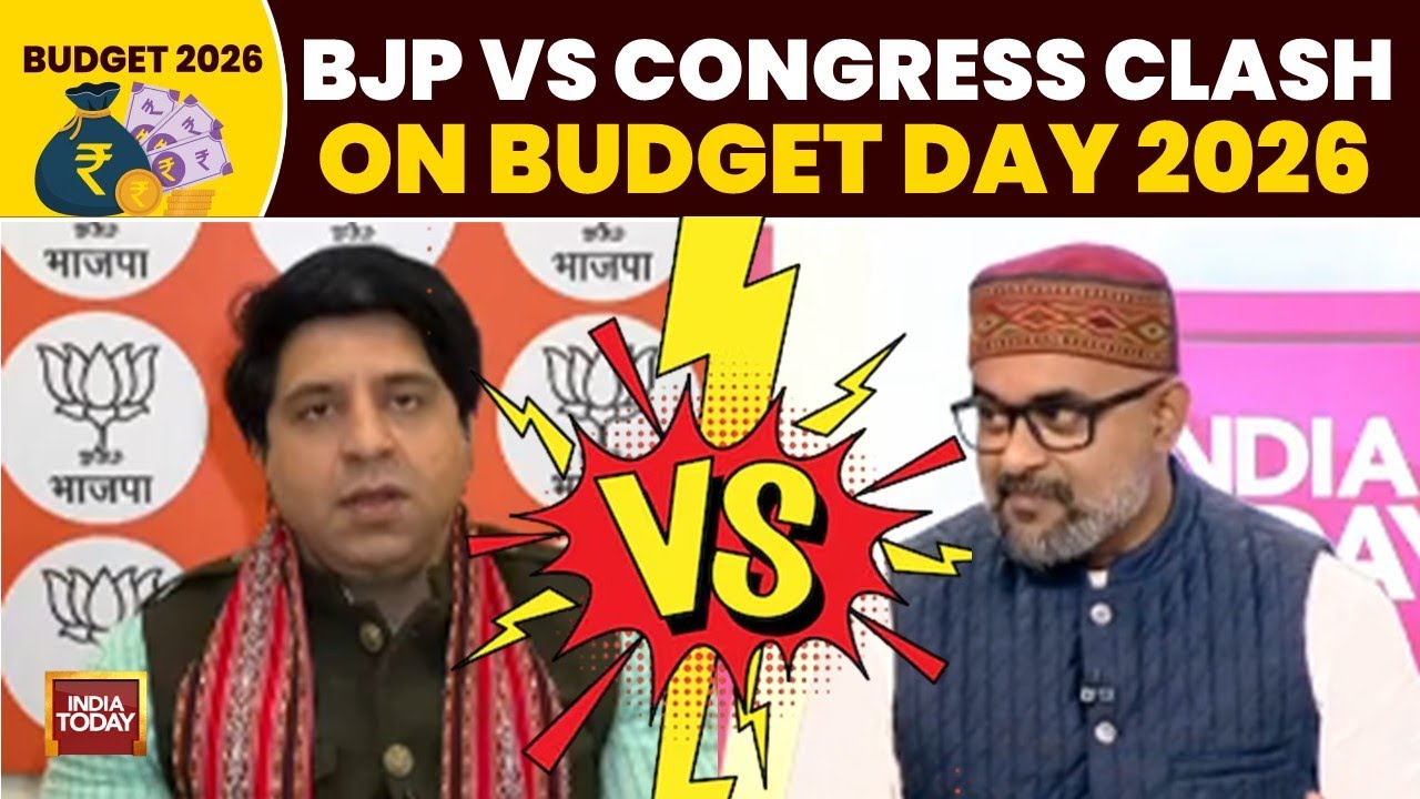 BJP's Shehzad Poonawalla and Congress Spokesperson's Heated Debate on India Today's Budget Panel