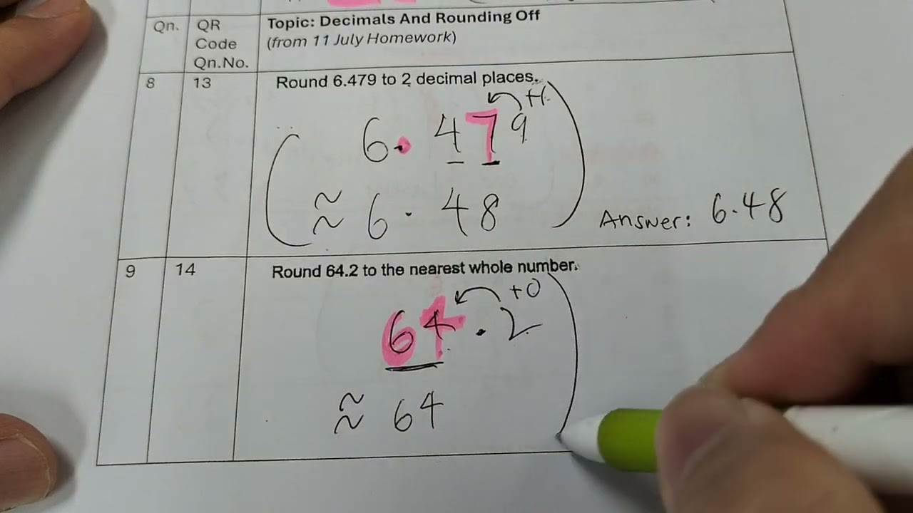 Class Test 3 Based On QR Code PSLE Questions