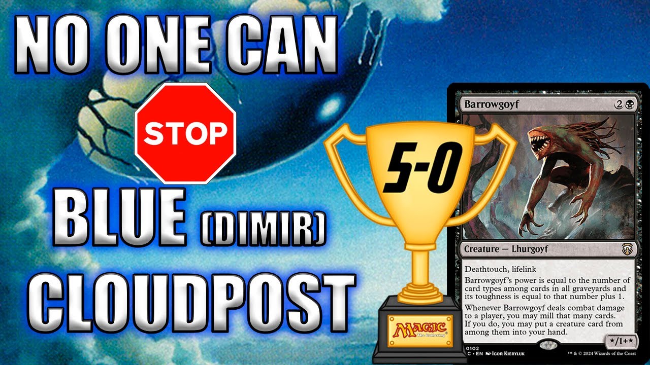 🏆Another 5-0 Trophy! No one can🛑stop🛑Blue/Dimir Cloudpost