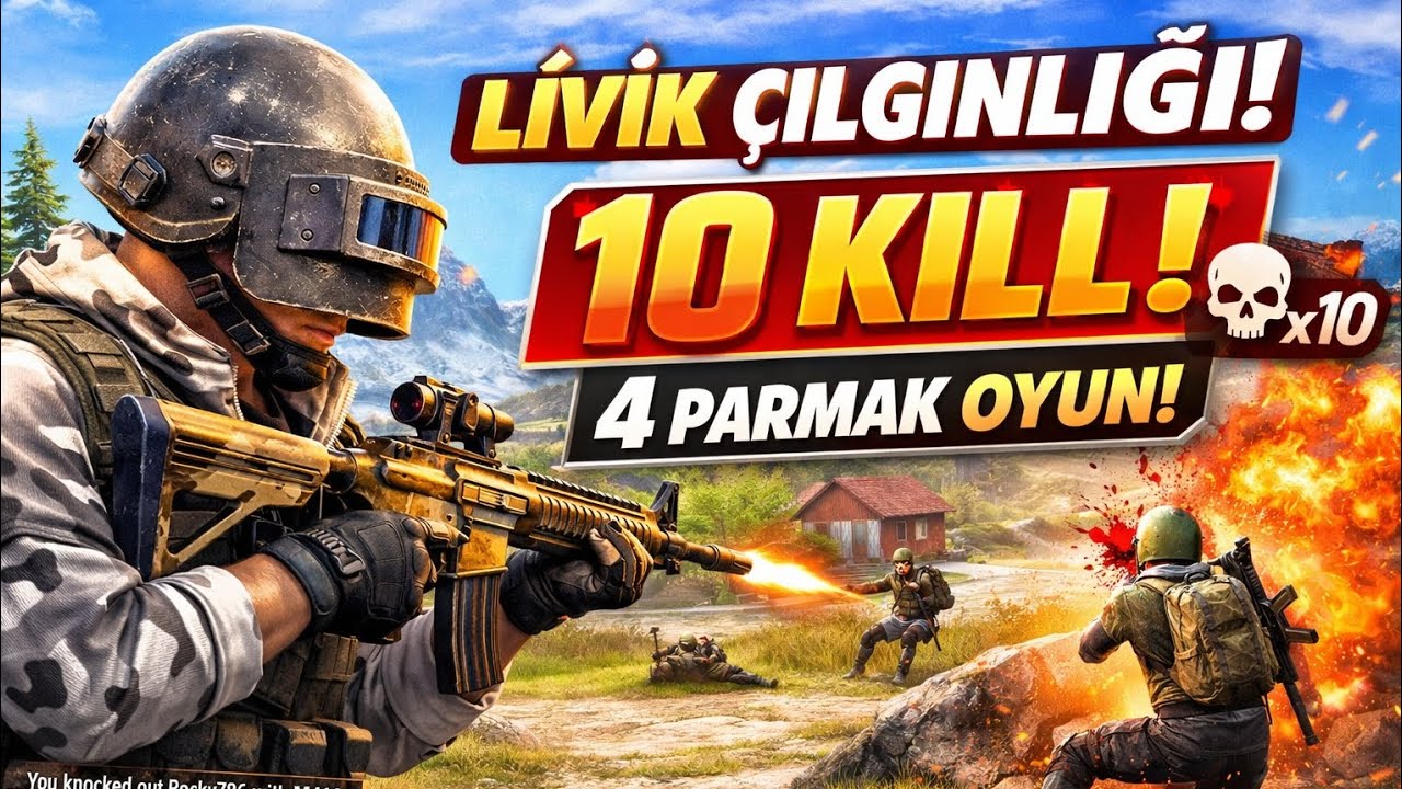 LİVİKTE MÜTHİŞ MAÇ / 10 KİL ALDIM / İLK GAMEPLAY #pubgmobile #pubg #gaming #gameplay 