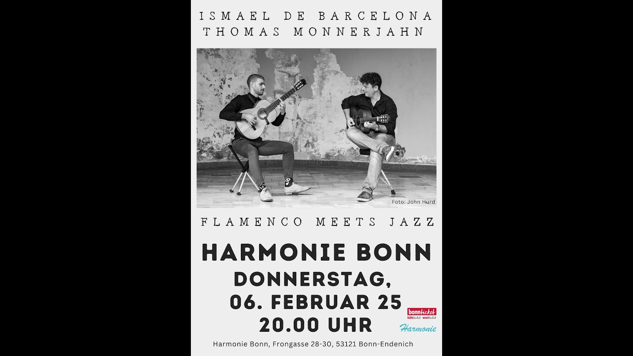 Ismael de Barcelona & Thomas Monnerjahn – Live at Harmonie Bonn (SOLD OUT)