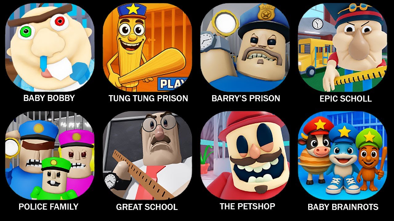 ROBLOX:ESCAPE BABY BOBBY DAYCARE! (FIRST PERSON OBBY),TUNG TUNG PRISON RUN POLICE ...#roblox