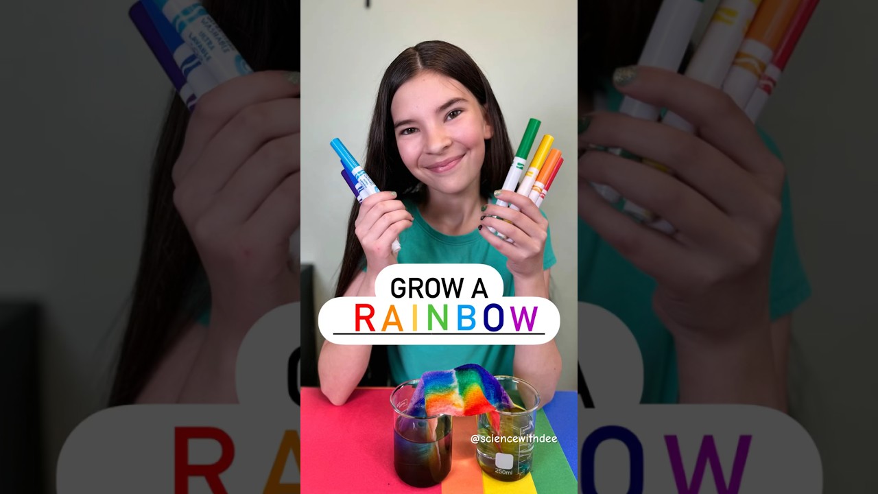 Grow a RAINBOW!! 🌈🌈🌈 #science